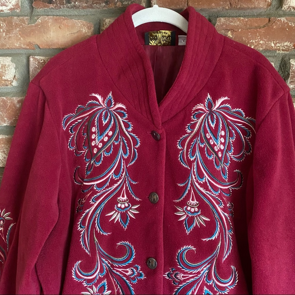 Bob Mackie Wearable Art Vintage Abstract Coat - image 2